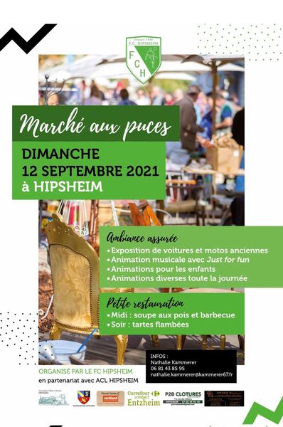 affiche marché aux puces foot 1